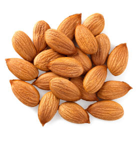 Photo of Almond Flour in white background